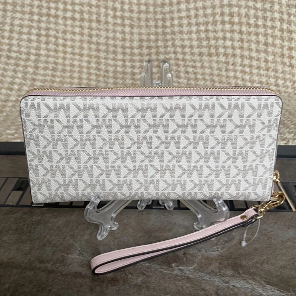 Michael Kors Jet Set Travel Large Travel CONTINENTAL Wallet-Wristlet - Picture 6 of 16